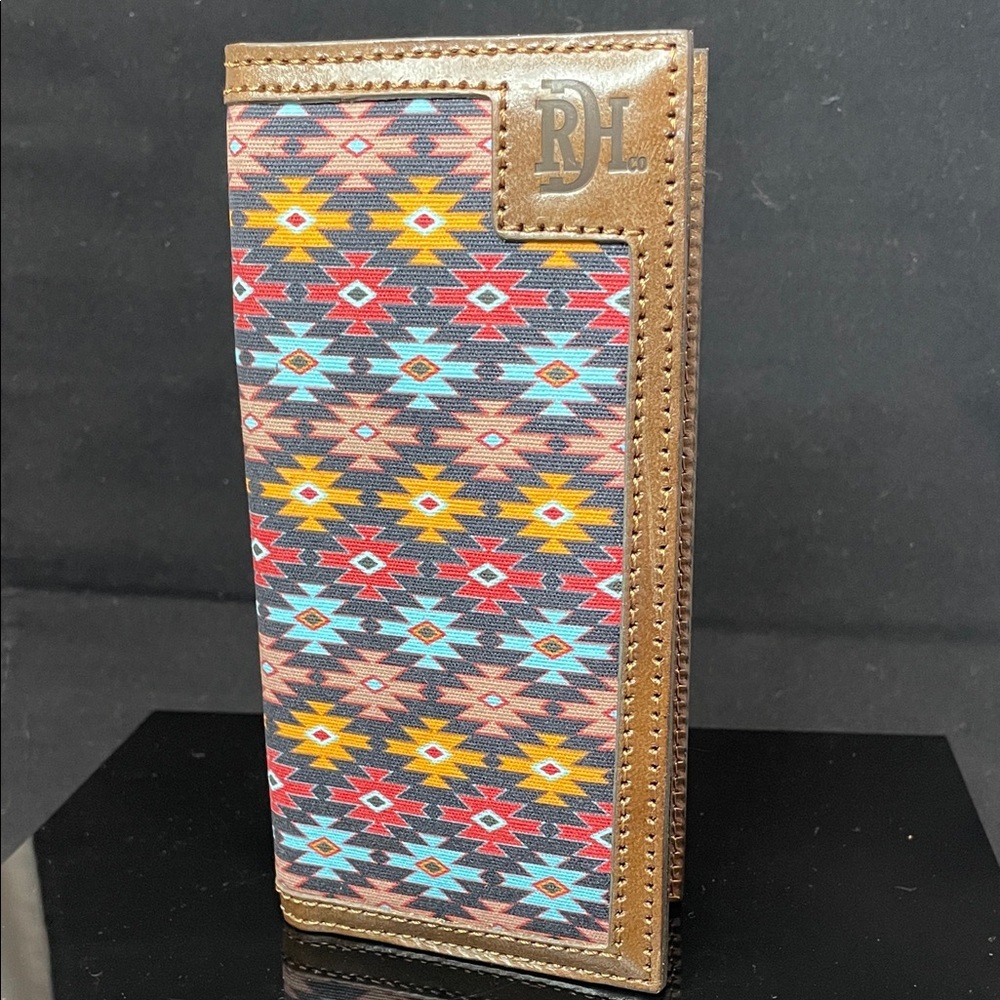 Red Dirt Hat Co Patterned Leather Rodeo Wallet View 2